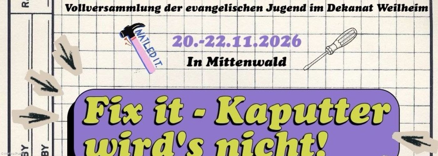Flyer Konvent mit Thema Fix it