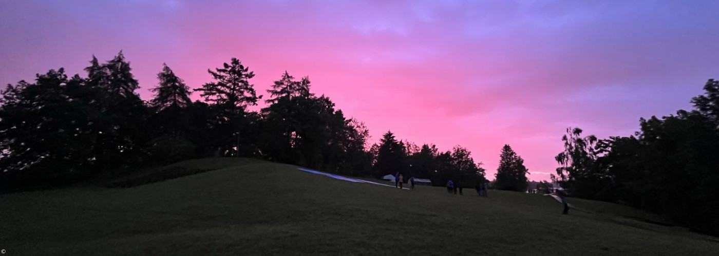 Schöner sonnenuntergang Libi