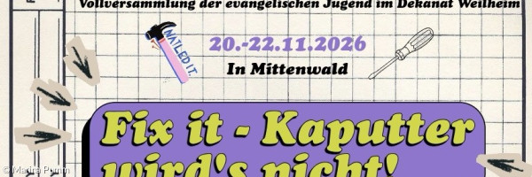 Flyer Konvent mit Thema Fix it
